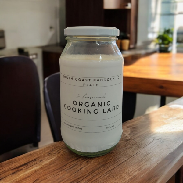 Organic In House made Cooking Lard